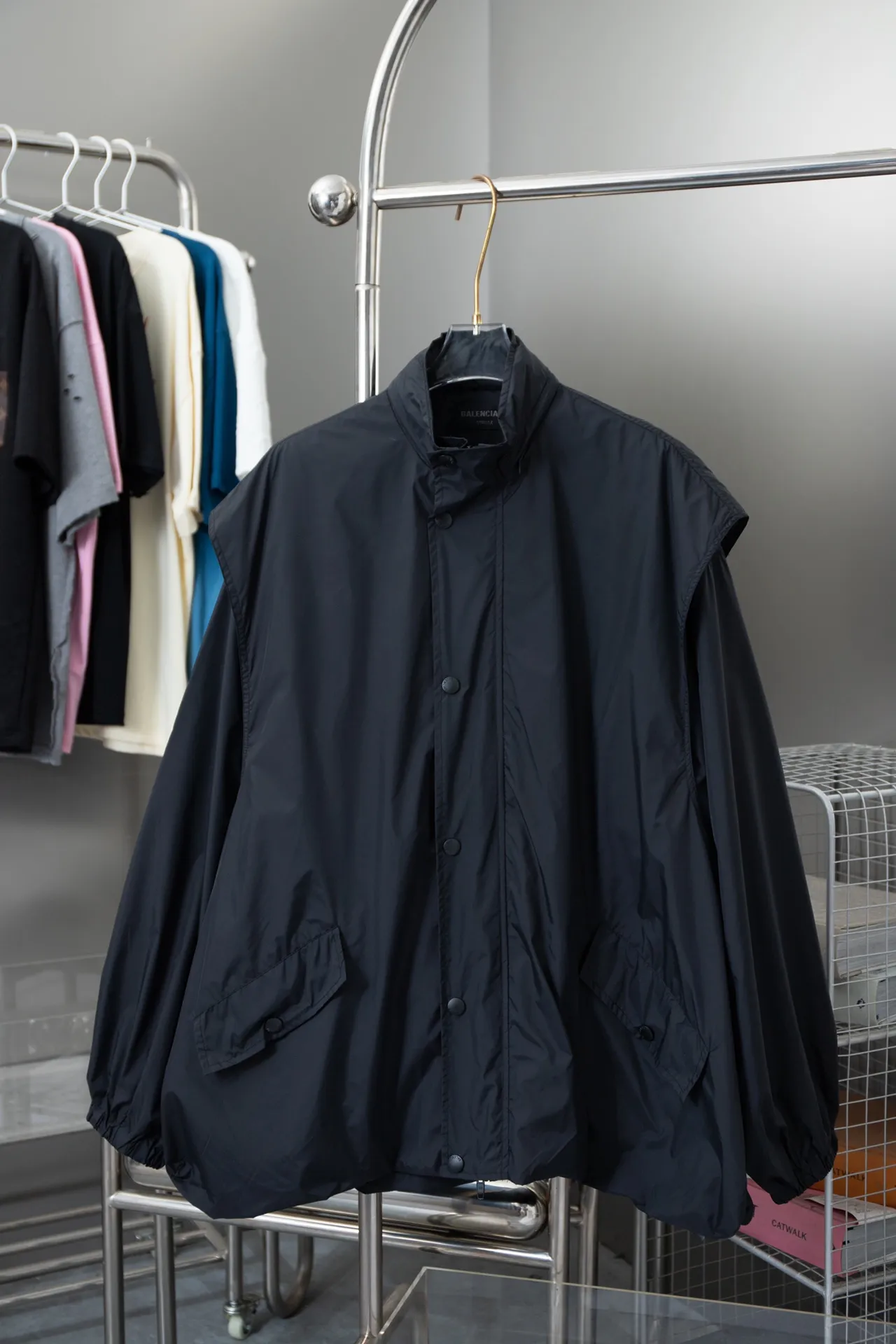 Quality 𝐵𝑎𝑙𝑒𝑛𝑐𝑖𝑎𝑔*23 Black Tracksuit ， S M L XL （46-48-50-52）